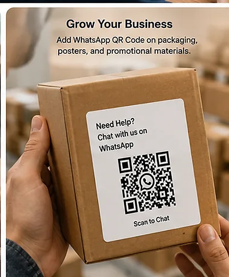 WhatsApp QR code use case for a business